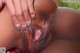 A black woman with a big black cock is getting her pussy licked.